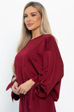 Джемпер с завязками Твист (бордовый) Б14867-10М