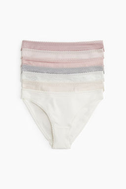 Pack de 7 bragas Bikini en punto de algodon
