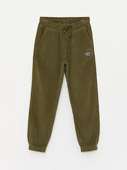 Beli Lastikli Kadife Erkek ?ocuk Jogger Pantolon
