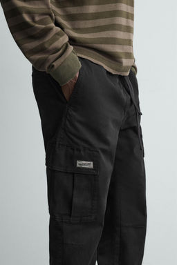 PANTAL?N CARGO SLIM FIT / Negro - Zara фото 5