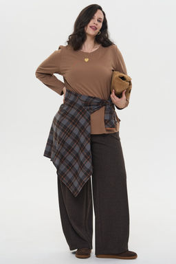 Лонгслив Брау коричневый - Intikoma фото 16