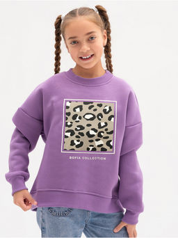 Свитшот Пятнышки детский девочка какао - София фото 11