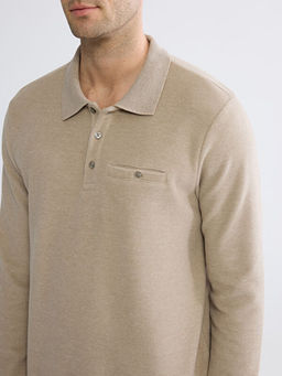 Polo Yaka Erkek Sweatshirt