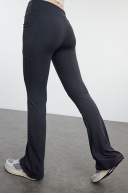 Siyah Scuba/Dalg?c Kumas Rahat Kesim Ispanyol Paca Orme Spor Esofman Alt? THMSS24EA00000 - Trendyolmilla фото 12