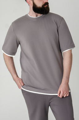 Арт. 67128/1 Футболка мужская 48-56 (5 шт) Цвет:светло-серый - Идеал фото 8