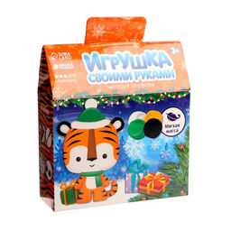 Набор для творчества. Игрушка своими руками Тигр + глазки, стека - Школа талантов фото 3