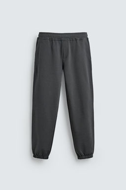 PANTAL?N JOGGER REGULAR FIT B?SICO / Antracita oscuro - Zara фото 6
