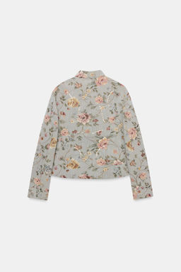 BLAZER JACQUARD ZW COLLECTION / celeste vigore - Zara фото 8