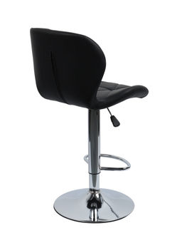 Комплект барных стульев «Клик Мебель», с подъёмным механизмом, с прострочкой, искусственная кожа, цвет чёрный, 2 шт.