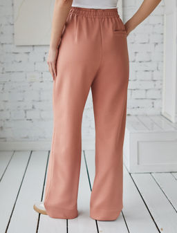 VILATTE / Свободные брюки из эластичного футера-двухнитки  фото 4