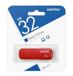 Флеш-накопитель 32Гб "Smartbuy CLUE" Red (SB32GBCLU-R)