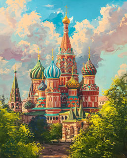 Картина по номерам на холсте и подрамнике 40х50 см