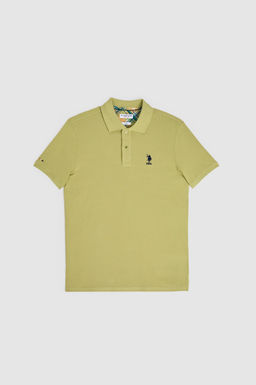 Erkek Slim Fit Polo Yaka _a_la Basic Ti__rt