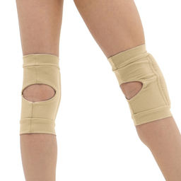 Наколенники для гимнастики и танцев Grace Dance, с уплотнителем, р. XS, 3-6 лет, цвет телесный фото 4