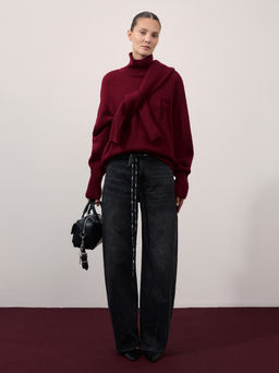 Джинсы barrel со средней посадкой / Zarina