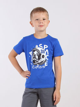 CRB wear / CWKB 63953-42 Футболка для мальчика,синий/Ex.Cherubino