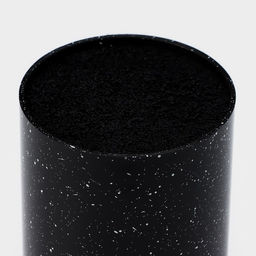 Подставка для ножей с наполнителем Доляна «Зефир», 11×18 см, чёрная