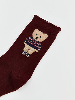 Ay? Teddy Bask?l? Kad?n Soket ?orap