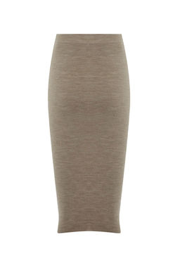 TRENDYOLMILLA Siyah Midi Kalem Triko Etek TWOAW20DU0006  фото 8