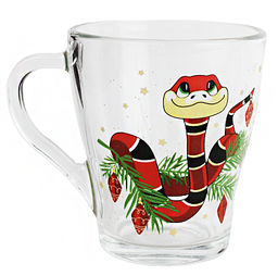Кружка ГРАЦИЯ НОВОГОДНИЕ ЗМЕЙКИ 250мл