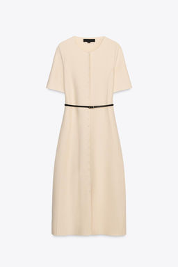 MIDI DRESS WITH BELT - Zara фото 5