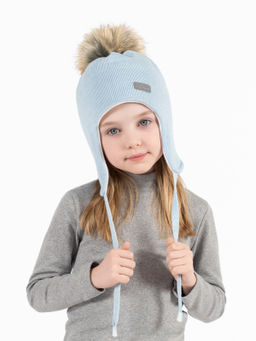 Шапка детская светло-голубая Ш-088 (48)