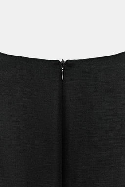 VESTIDO MIDI CON LINO ZW COLLECTION / Negro - Zara фото 8