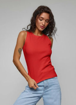 топ майка качество пенье ХЛОПОК с ЛАЙКРОЙ белый молочный - Knitka wear фото 22