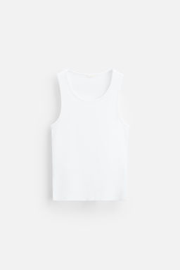 BASIC RIB TANK TOP - Zara фото 6
