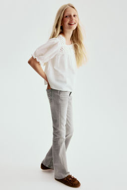 Flared Leg Low Jeans con detalle bordado - H&m фото 3