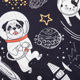 Постельное бельё Этель 1,5 сп Cosmoparty, 143х215 см, 150х214 см, 50х70 см -1 шт, 100% хлопок, бязь  фото 4