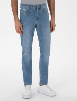 A__k Mavi Slim Fit Pamuk Kar___ml_ Jean Pantolon - Cacharel фото 2