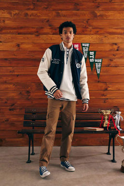 Прямые габардиновые брюки с карманами-карго и карманами Relax Fit - Defacto фото 2