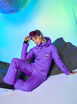 Женский сноубордический горнолыжный комбинезон Alpha Endless Aeternitas 223/2305 PRP - Пурпурное Сердце  фото 30