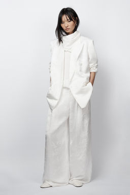 BLAZER JACQUARD ZW COLLECTION LIMITED EDITION / Blanco - Zara фото 2