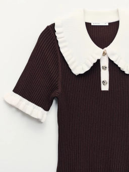 Вязаное платье миди с вискозой в составе / Zarina фото 12