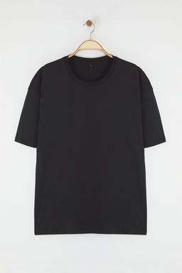 TRENDYOL MAN Siyah Oversize/Genis Kesim S?rt Hayvan Bask?l? %100 Pamuk T-Shirt TMNSS25TS00117 - Trendyolmilla фото 4