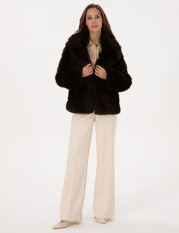 Kahverengi Comfort Fit Mont