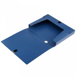 Папка-органайзер (короб) "Архивная" А4 23,4х31х3,5см, пластик, на липучке, цвет синий (Китай)