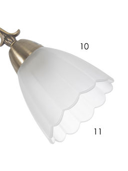 Люстра ЭкономСвет 4671/5AB, 5×40 Вт, E27, 55×55×33 см, бронзовая