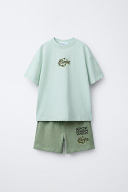 6-14 A?OS/ PIJAMA SAJA BOYS KPOP DEMON HUNTERS NETFLIX  / Verde