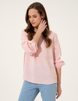 Pembe Regular Fit Bluz - Pierre cardin фото 3