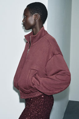 WASHED FLEECE JACKET - Zara фото 6