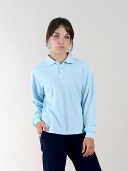 CRB wear / CWJG 63913-43 Джемпер для девочки,голубой/Ex.Cherubino