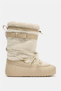 SHEARLING EFFECT ANKLE BOOTS SKI COLLECTION - Zara фото 3