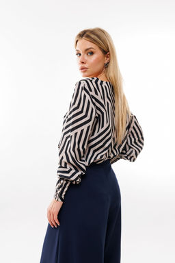 Блуза AmberA 1038-2 геометрия  фото 7