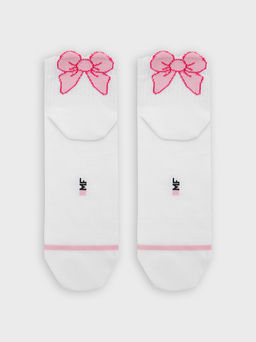 Цена за 5 пар! Носки детские белые с бантиками - Mark formelle фото 3