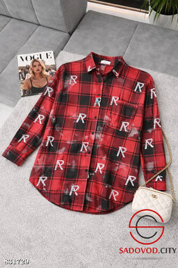 Рубашка женская с принтом