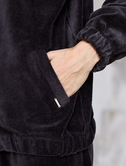 Худи из бархатистого велюра - Vilatte фото 7