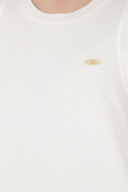 Женское трикотажное платье цвета экрю - U.s. polo assn фото 7